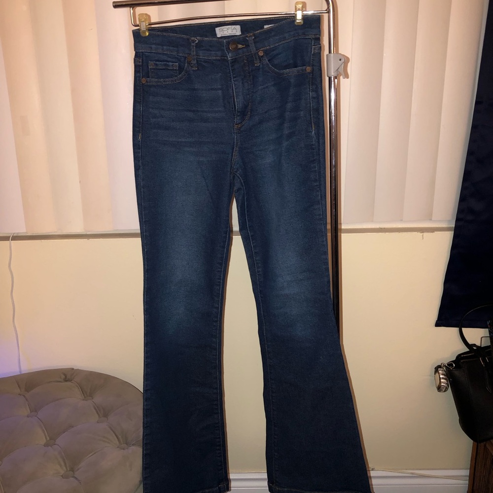 sofia by sofia vergara Dark Indigo Flare Jeans